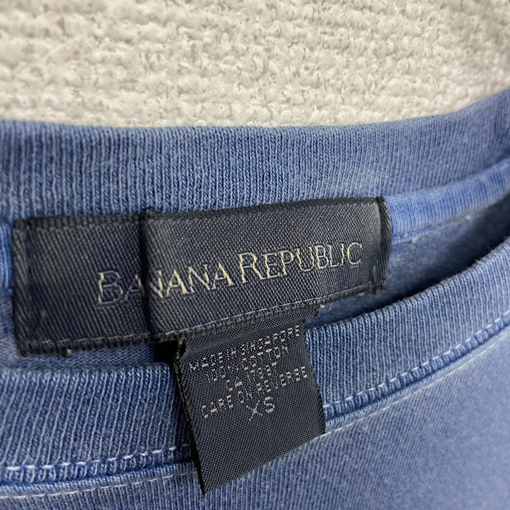 BANANA REPUBLIC　バナナリパブリック　半袖Tシャツ　青　ブルー　ネイビー　紺　XSサイズ　古着