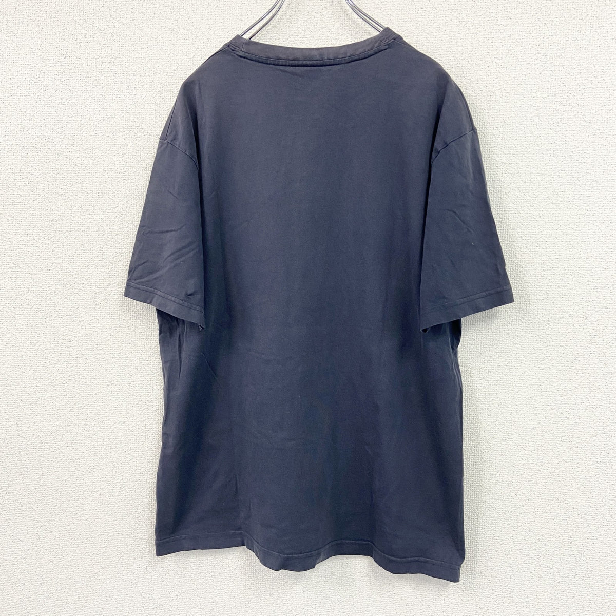 TOMMY HILFIGER　トミーヒルフィガー　半袖フロントロゴTシャツ　フェード　紺　ネイビー　Mサイズ　古着