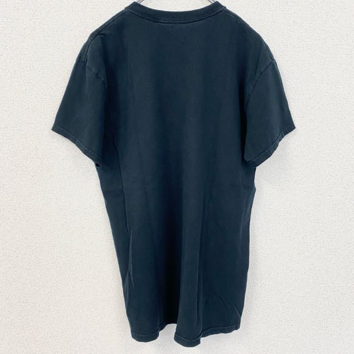 GILDAN　ギルダン　半袖プリントTシャツ　CRAZY　MEXICAN　レトロ　黒　ブラック　Mサイズ　古着