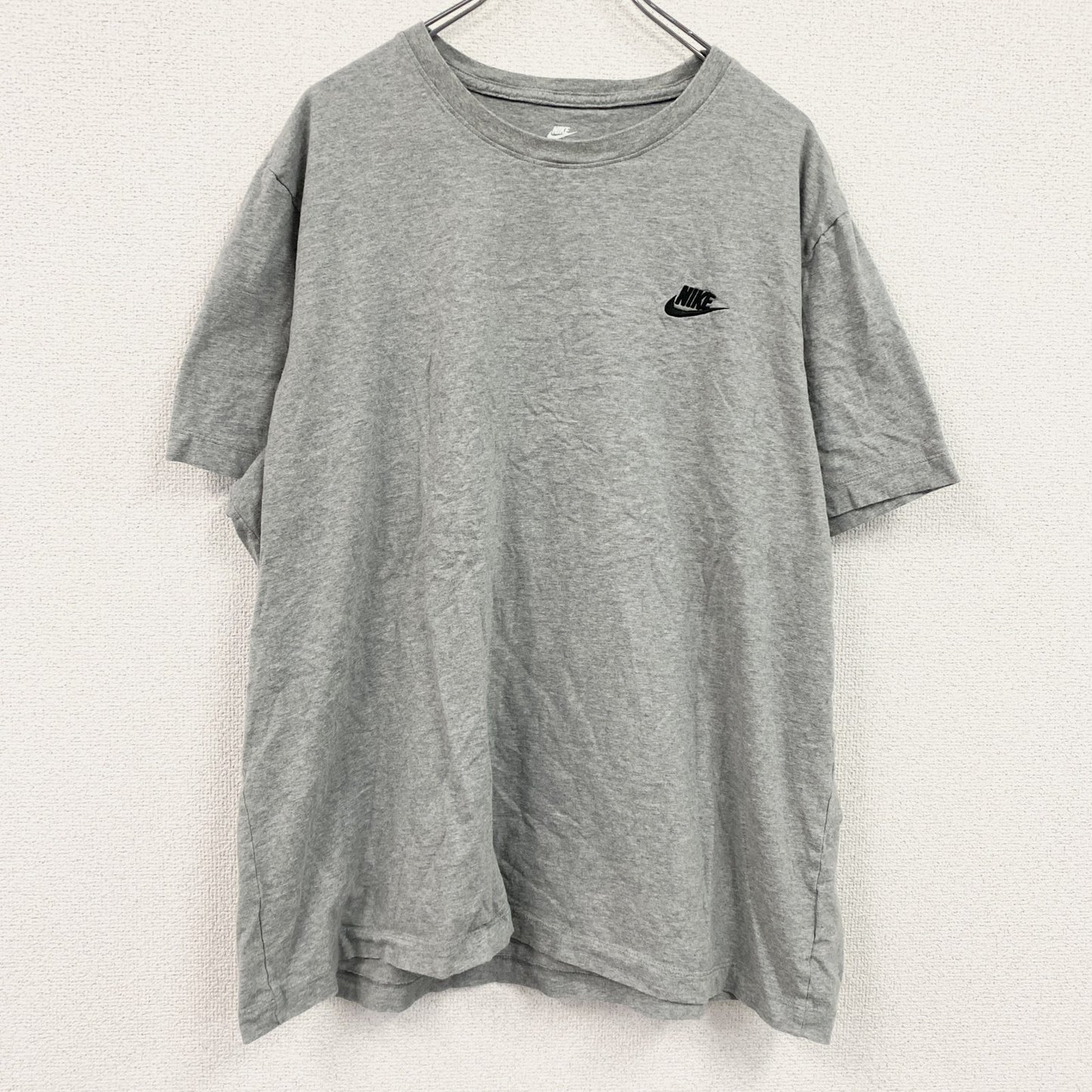 NIKE　ナイキ　半袖プリントTシャツ　ワンポイントT　灰色　グレー　2XLサイズ