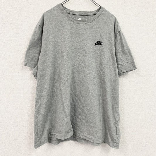 NIKE　ナイキ　半袖プリントTシャツ　ワンポイントT　灰色　グレー　2XLサイズ