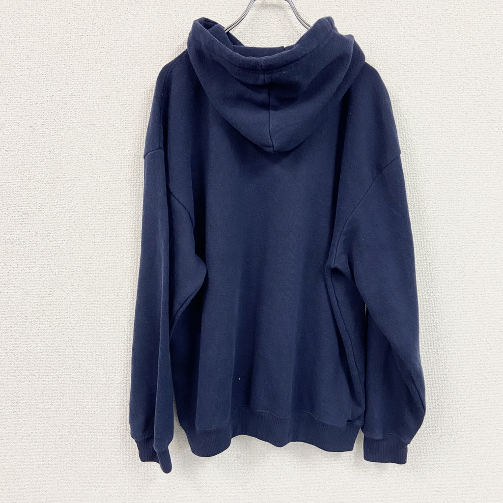 SLRE STYLE　スウェットパーカー/フーディー　紺　ネイビー　XLサイズ　古着