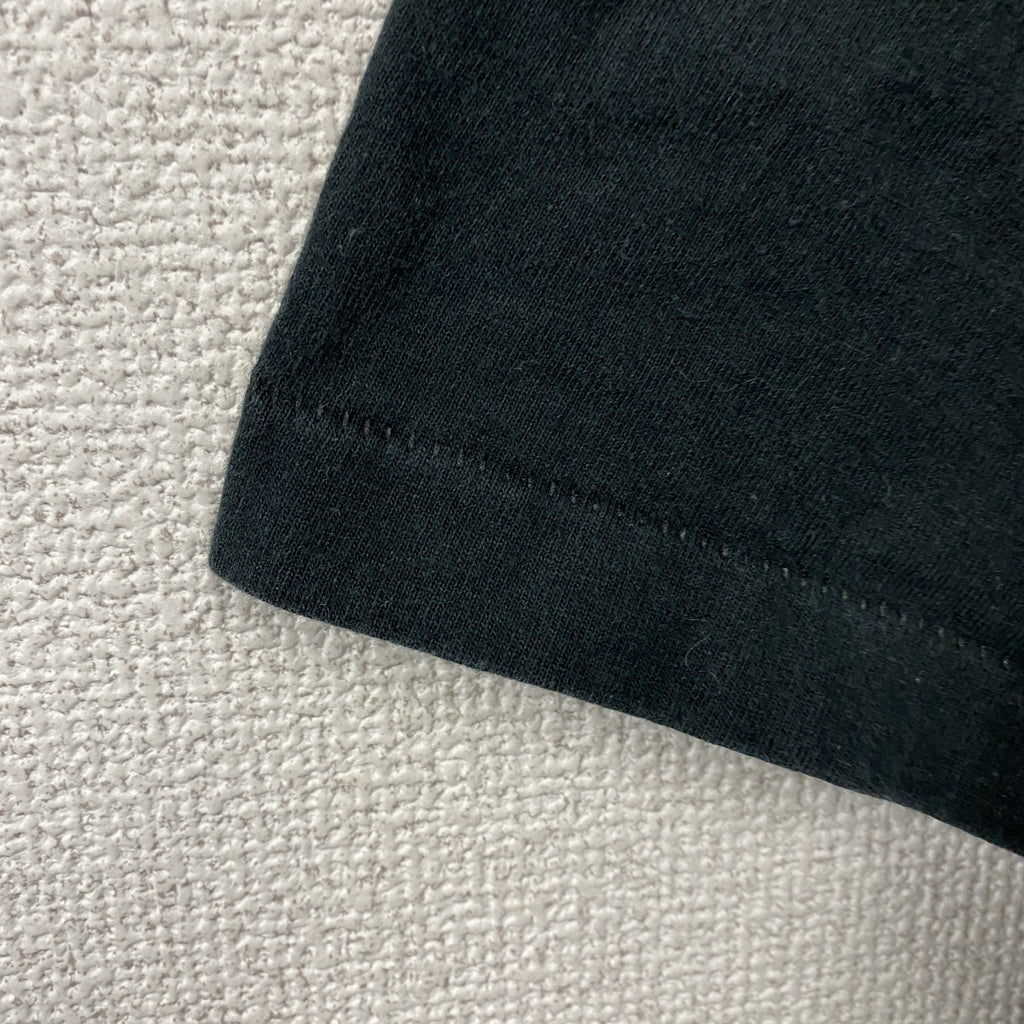 FRUIT OF THE LOOM　フルーツオブザルーム　半袖プリントTシャツ　シングルステッチ　黒　ブラック　XLサイズ カットソー メンズ コットン 古着