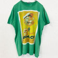 POPEYE　ポパイ　半袖コミックプリントTシャツ　クルーネック　レトロデザイン　緑　グリーン　Lサイズ　古着