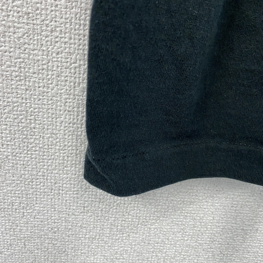 FRUIT OF THE LOOM　フルーツオブザルーム　半袖プリントTシャツ　シングルステッチ　黒　ブラック　XLサイズ カットソー メンズ コットン 古着