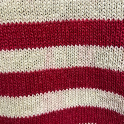 古着 used　～90s　長袖タートルネックニット　セーター　星条旗　アメリカ　国旗　ネイビー　紺色　オーバーサイズ