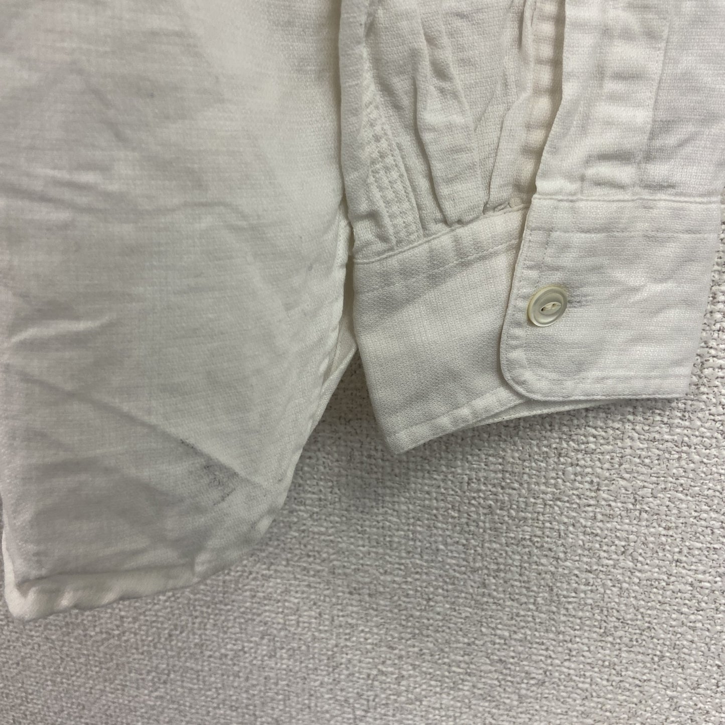 Ralph Lauren　ラルフローレン　長袖リネンシャツ　白　ホワイト　Sサイズ