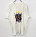SOL'S ソールズ　半袖プリントTシャツ　ビッグT　カジュアルデザイン　クルーネック　レトロ　白　ホワイト　XLサイズ　古着