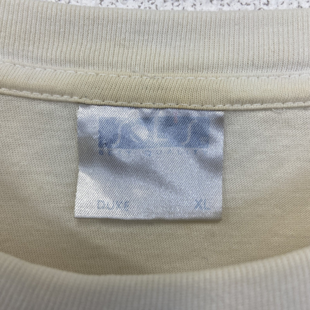 SOL'S ソールズ　半袖プリントTシャツ　ビッグT　カジュアルデザイン　クルーネック　レトロ　白　ホワイト　XLサイズ　古着