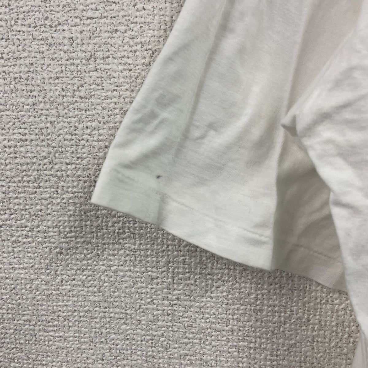 半袖プリントアニマルTシャツ　シングルステッチ　竜飛崎　青函トンネル　白　ホワイト　Lサイズ カットソー メンズ 古着