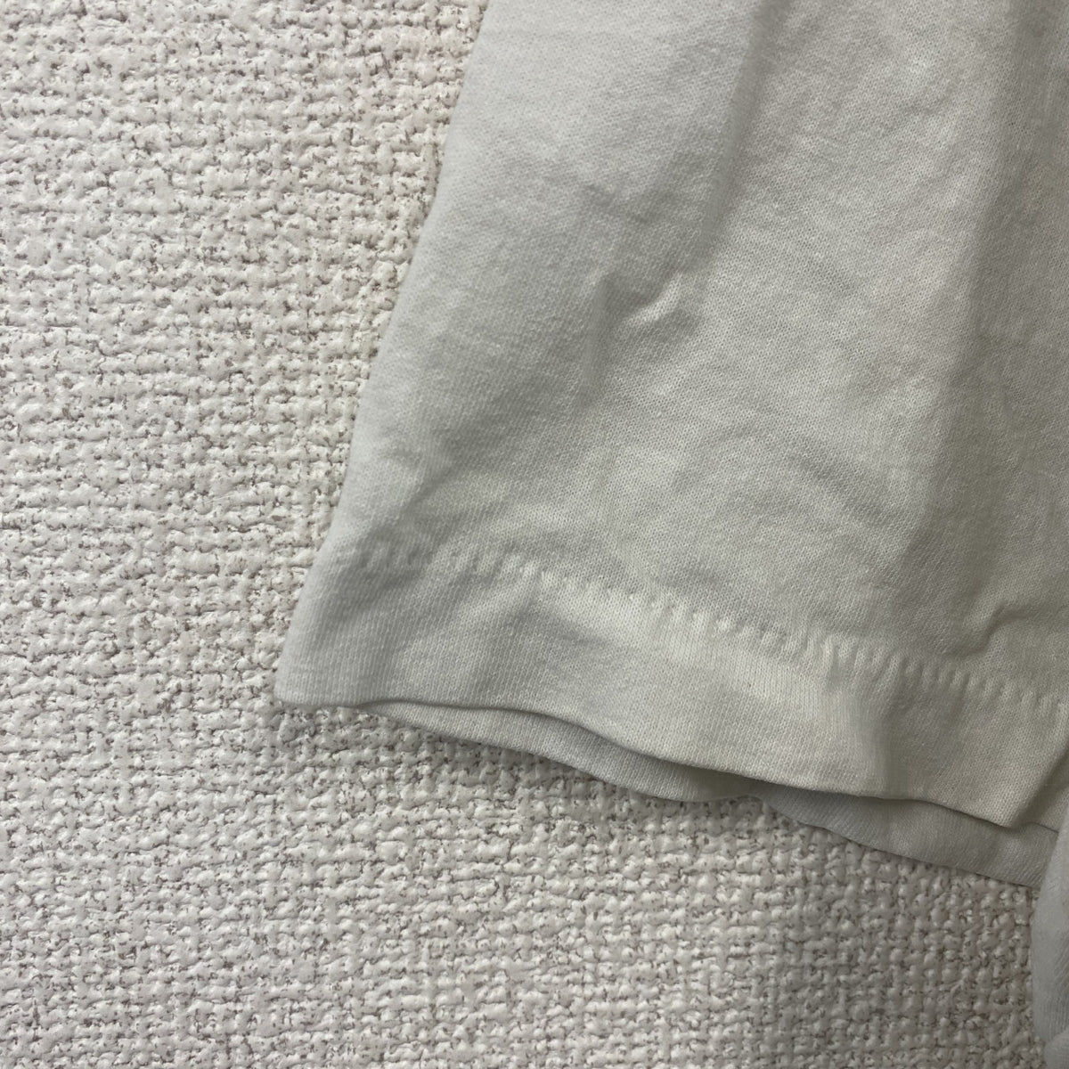 Hanes　ヘインズ　半袖プリントTシャツ　シングルステッチ　白　ホワイト　XLサイズ　古着