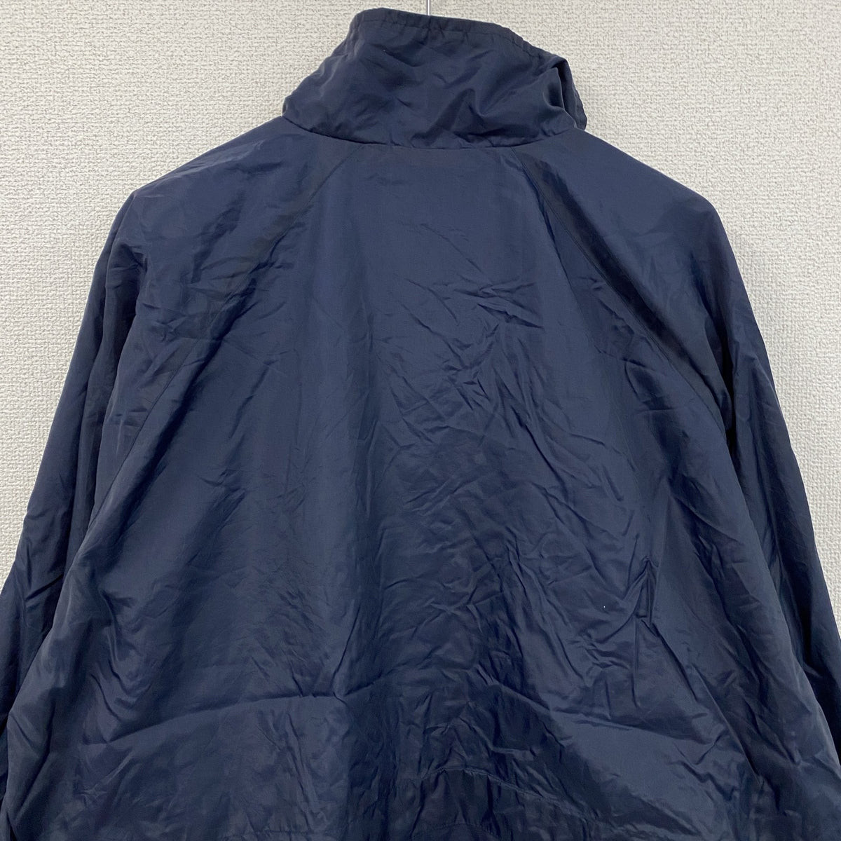 80s～　Rawlings　ローリングス　フルジップナイロンジャケット　比翼仕立て　紺　ネイビー　XLサイズ　　ヴィンテージ　古着