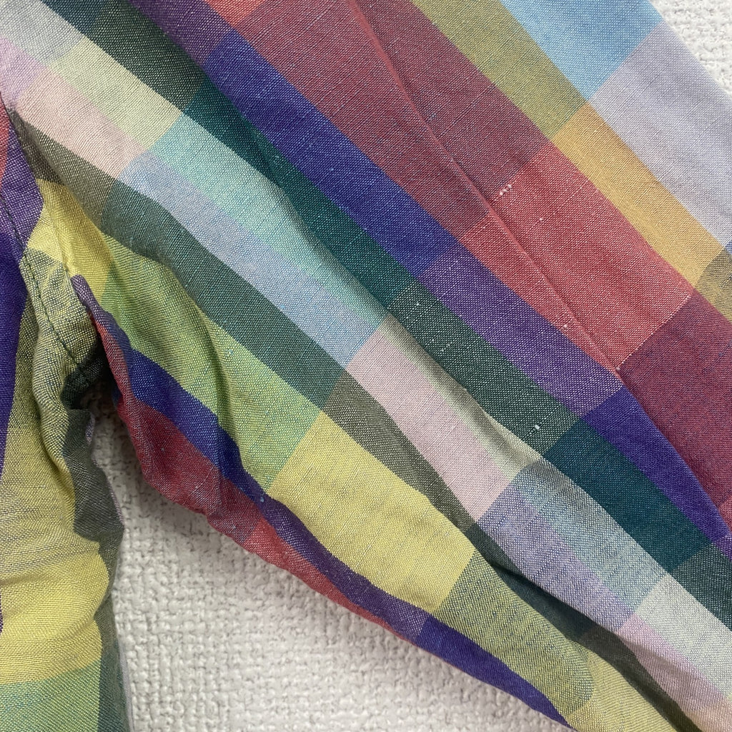 Paul Smith　ポールスミス　長袖ボタンダウンシャツ　チェック柄　マルチカラー　Lサイズ　古着