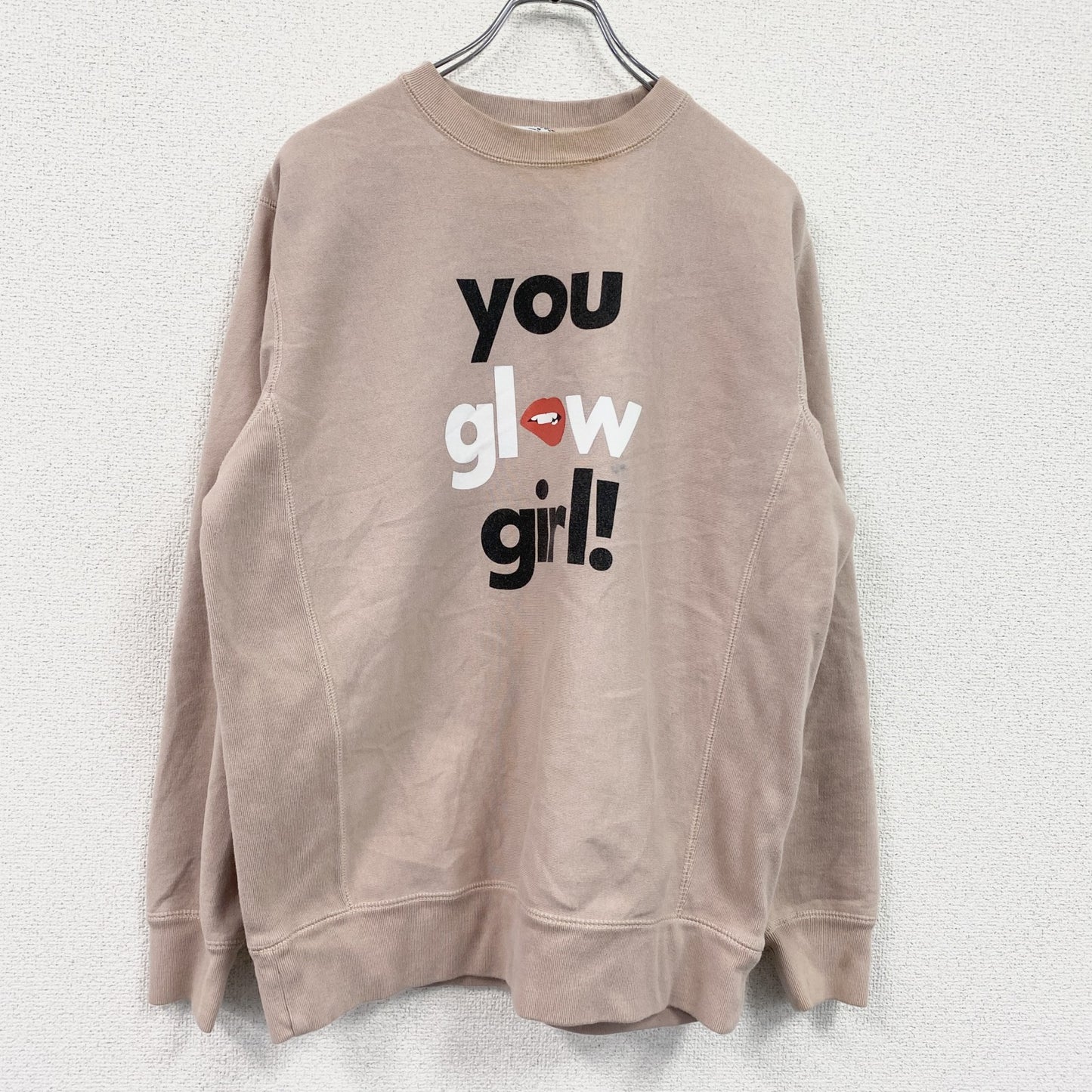 INDEPENDENT　スウェット/トレーナー　リバースウィーブタイプ　ピンク　Mサイズ