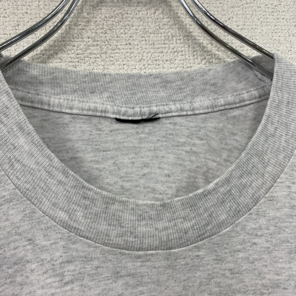 VISYON　半袖プリントTシャツ　シングルステッチ　霜降りグレー カットソー メンズ 古着