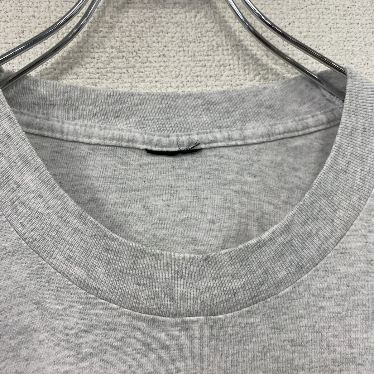 VISYON　半袖プリントTシャツ　シングルステッチ　霜降りグレー カットソー メンズ 古着
