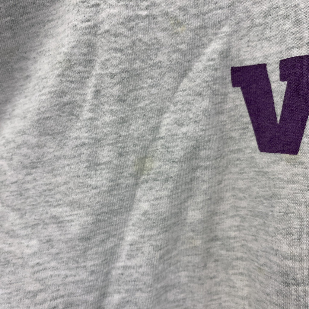 VISYON　半袖プリントTシャツ　シングルステッチ　霜降りグレー カットソー メンズ 古着