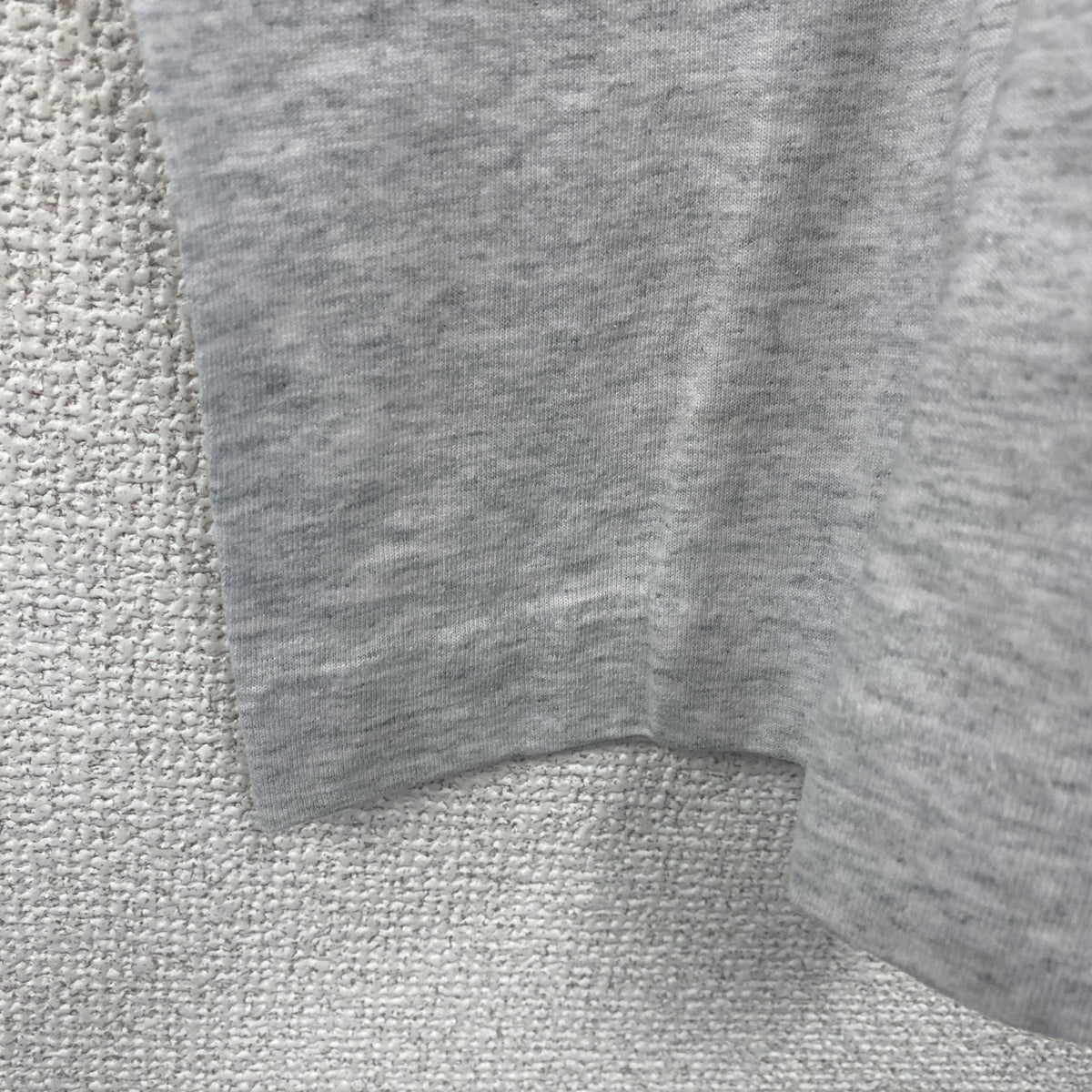 VISYON　半袖プリントTシャツ　シングルステッチ　霜降りグレー カットソー メンズ 古着