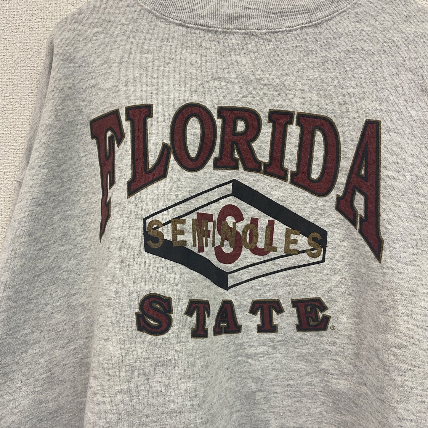 80s～　JANSPORTS　スウェット/トレーナー　ヴィンテージ　3連プリント　灰色　グレー　XXLサイズ