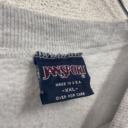 80s～　JANSPORTS　スウェット/トレーナー　ヴィンテージ　3連プリント　灰色　グレー　XXLサイズ
