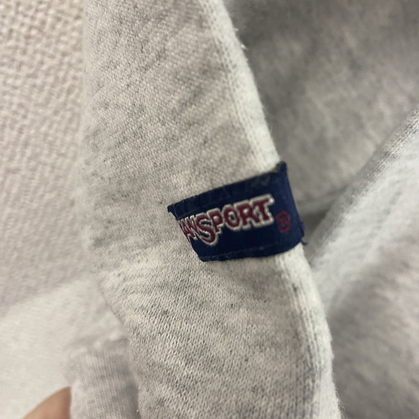 80s～　JANSPORTS　スウェット/トレーナー　ヴィンテージ　3連プリント　灰色　グレー　XXLサイズ