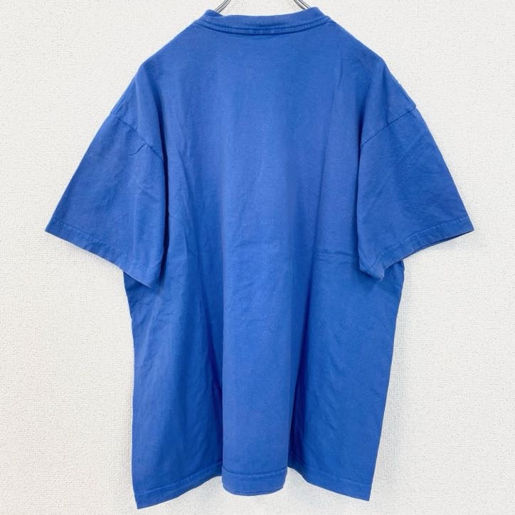 The Kelly Family　半袖バンドプリントTシャツ　クルーネック　レトロデザイン　青　ブルー　　古着