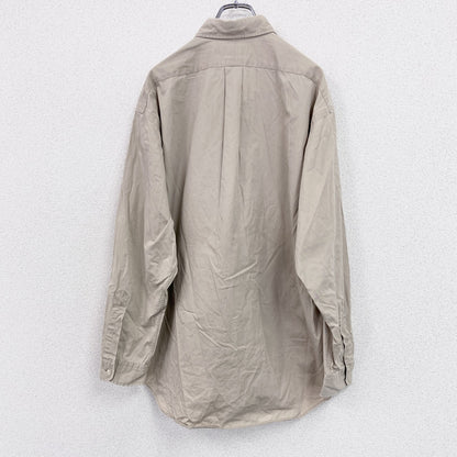 90s　Ralph Lauren　ラルフローレン　BLAKE　長袖ボタンダウンシャツ　ヴィンテージ　ベージュ　Lサイズ