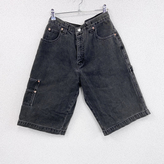 90s　GUESS JEANS　ゲスジーンズ　デニムハーフパンツ/ショートパンツ　黒　ブラック　W32サイズ