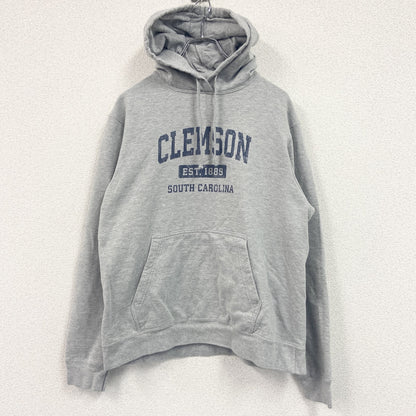 PORT&CCOMPANY　スウェットパーカー/フーディー　カレッジタイプ　灰色　グレー　Ｍサイズ