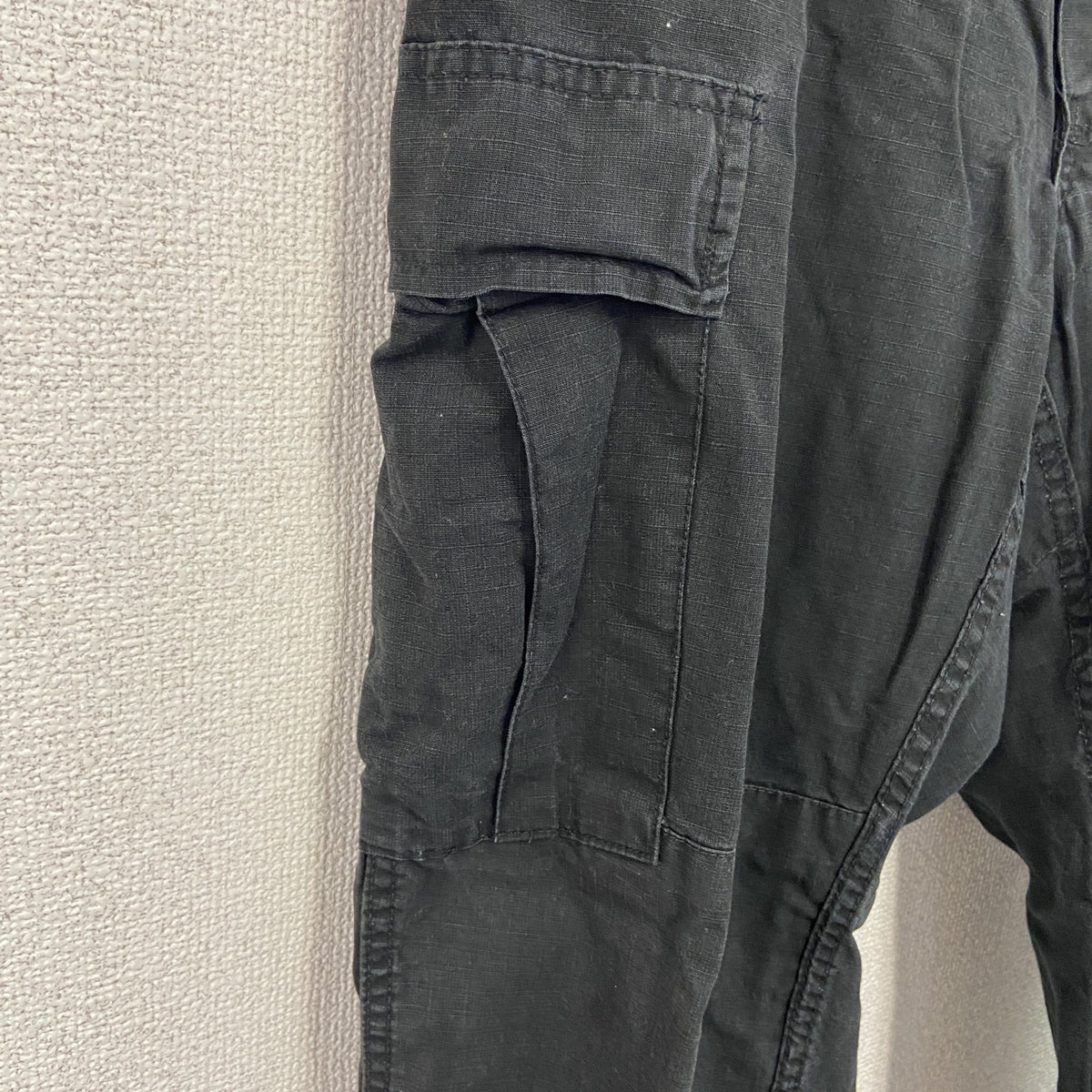 TRU-SPEC　トゥルースペック　ミリタリーカーゴパンツ　民間　ボタンフライ　黒　ブラック　W35サイズ　古着