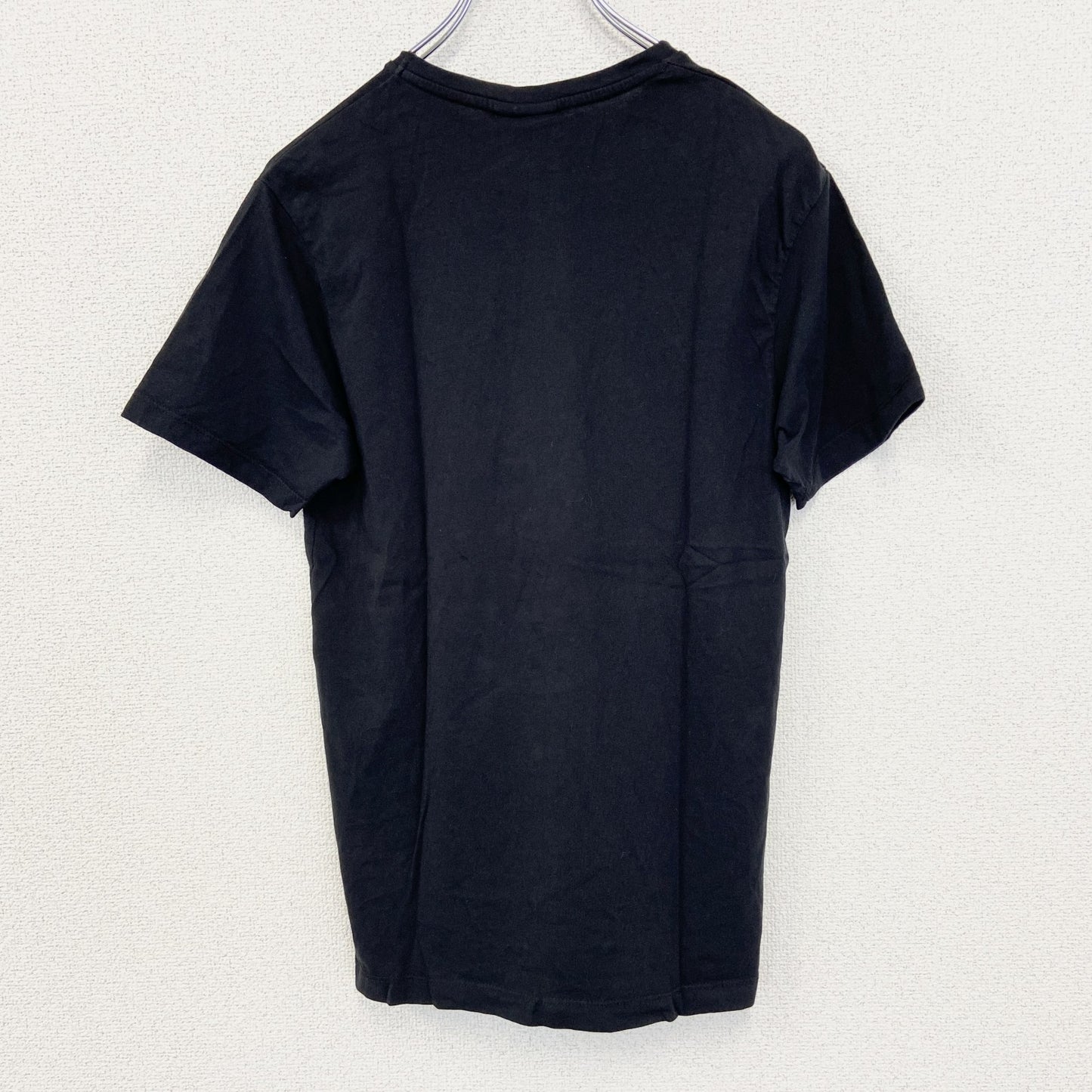 古着 used　DeinDesign.　半袖プリントTシャツ　ハリウッド俳優　カジュアルデザイン　シティーボーイ　黒　Sサイズ