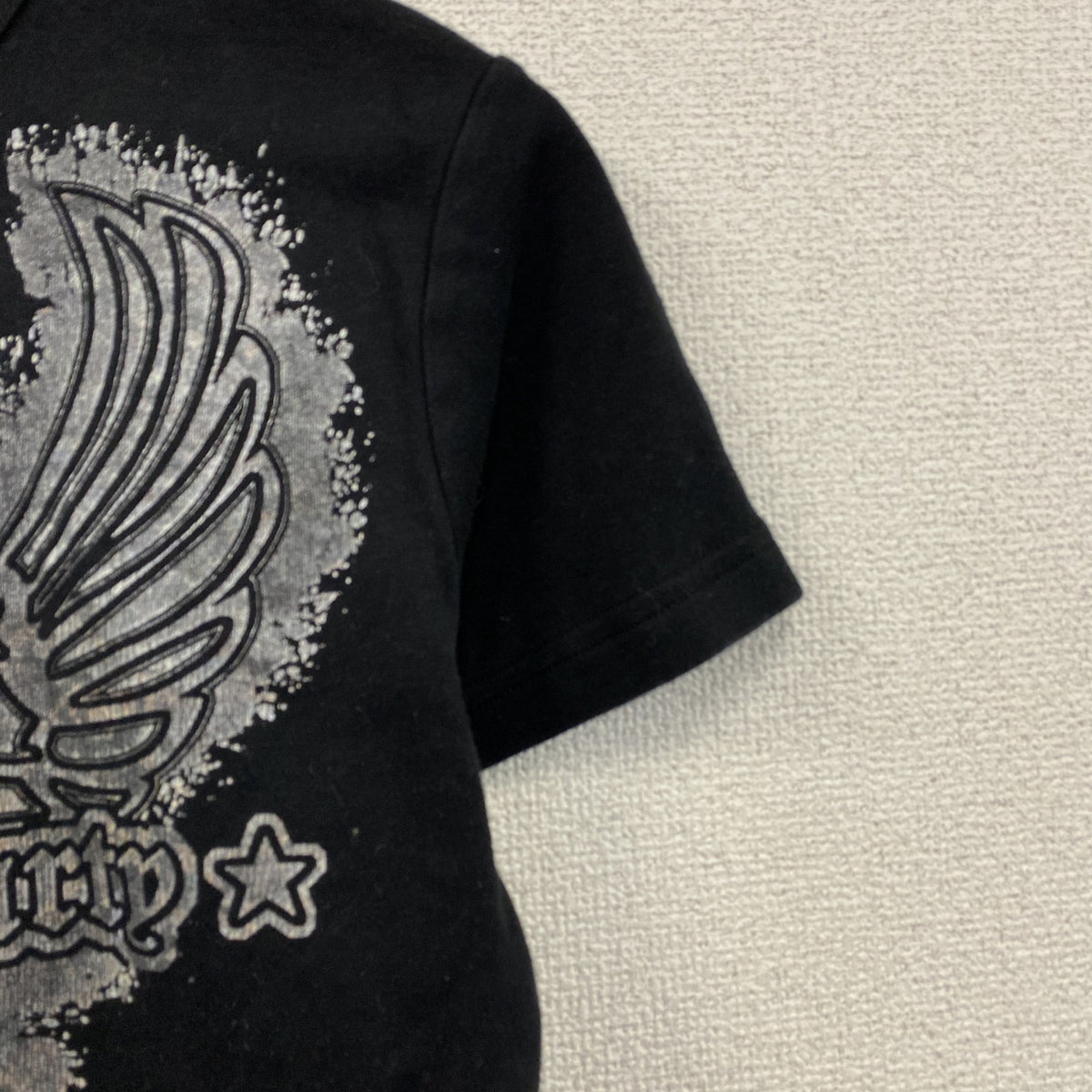 半袖プリントTシャツ　黒　ブラック　　古着