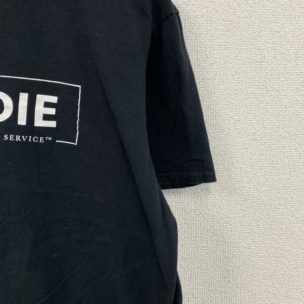 GILDAN　ギルダン　半袖プリントTシャツ　Sysco　企業ロゴ　クルーネック　黒　ブラック　Lサイズ　古着