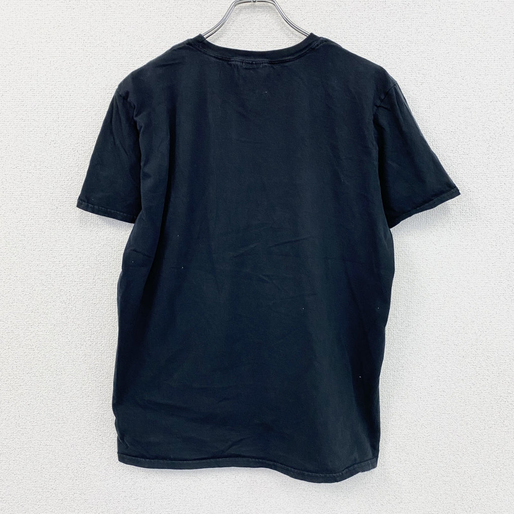 GILDAN　ギルダン　半袖プリントTシャツ　Sysco　企業ロゴ　クルーネック　黒　ブラック　Lサイズ　古着