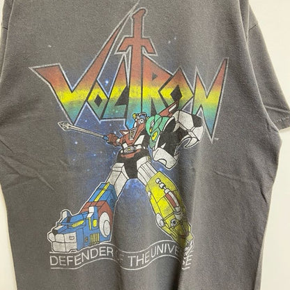 古着 used　ALSTYLE　半袖プリントTシャツ　クルーネック　Voltron　ゴライオン　アニメ　グレー　春夏服　Mサイズ