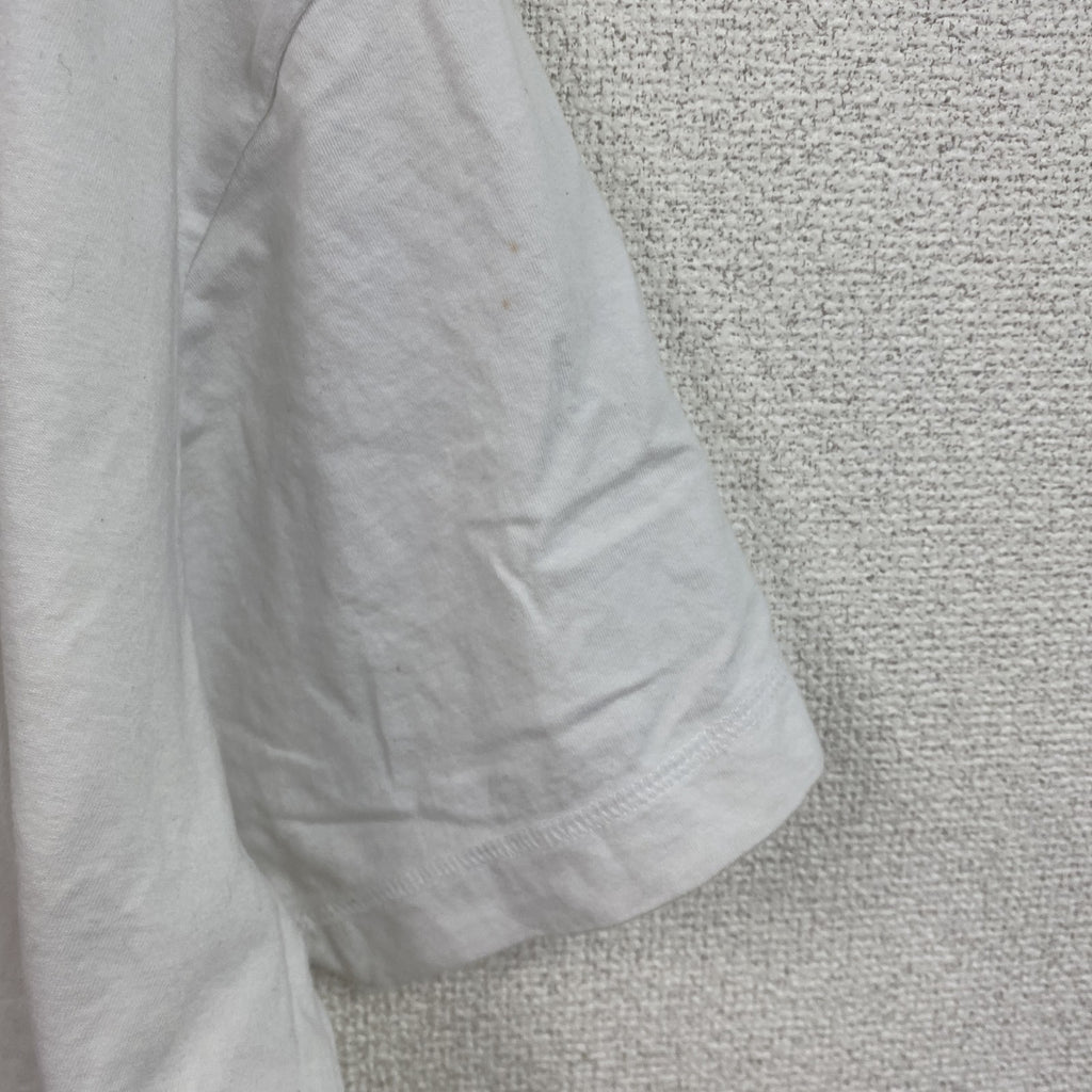 Art of Football　半袖プリントTシャツ　アニマルT　ユーロ　犬　白　ホワイト　　古着