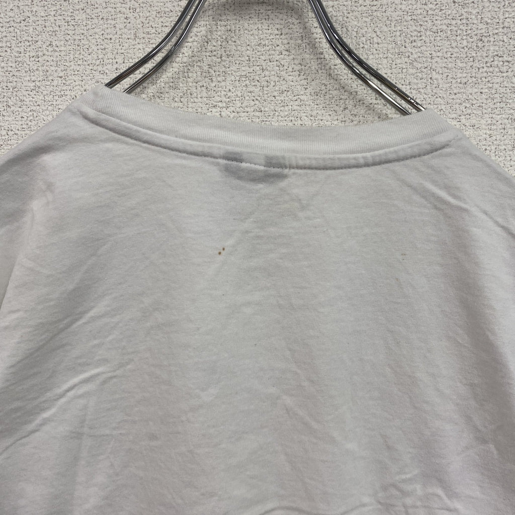 Art of Football　半袖プリントTシャツ　アニマルT　ユーロ　犬　白　ホワイト　　古着