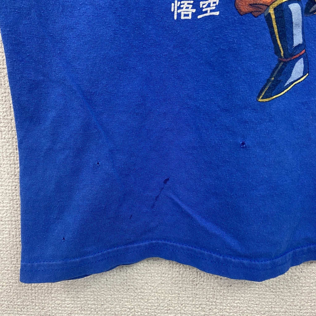 DRAGONBALL Z　ドラゴンボール　孫悟空　ピッコロ　半袖プリントTシャツ　アニメT　キャラクターT　青　ブルー　Mサイズ　古着