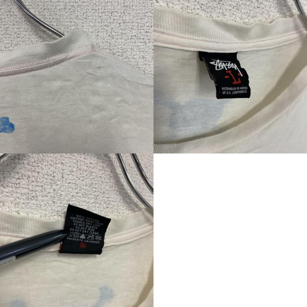 00s～　Old Stussy　オールドステューシー　半袖プリントTシャツ　ヴィンテージ　白　ホワイト　Lサイズ　古着
