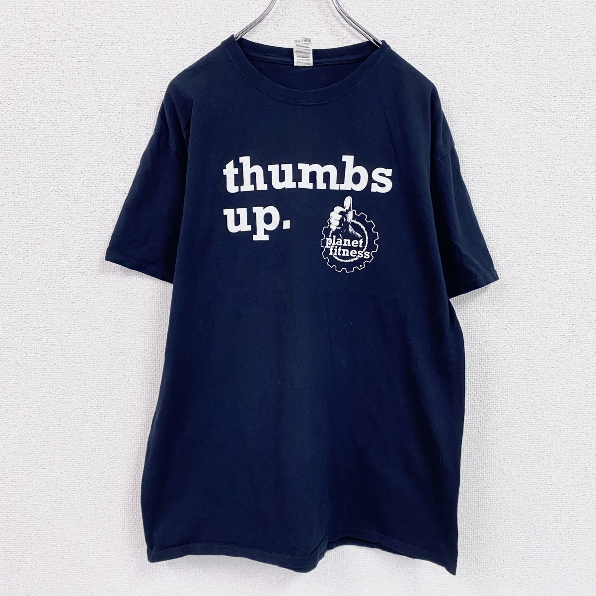古着 used　FRUIT OF THE LOOM　フルーツオブザルーム　半袖プリントTシャツ　企業Ｔ　黑　ブラック　Lサイズ カットソー メンズ コットン 古着