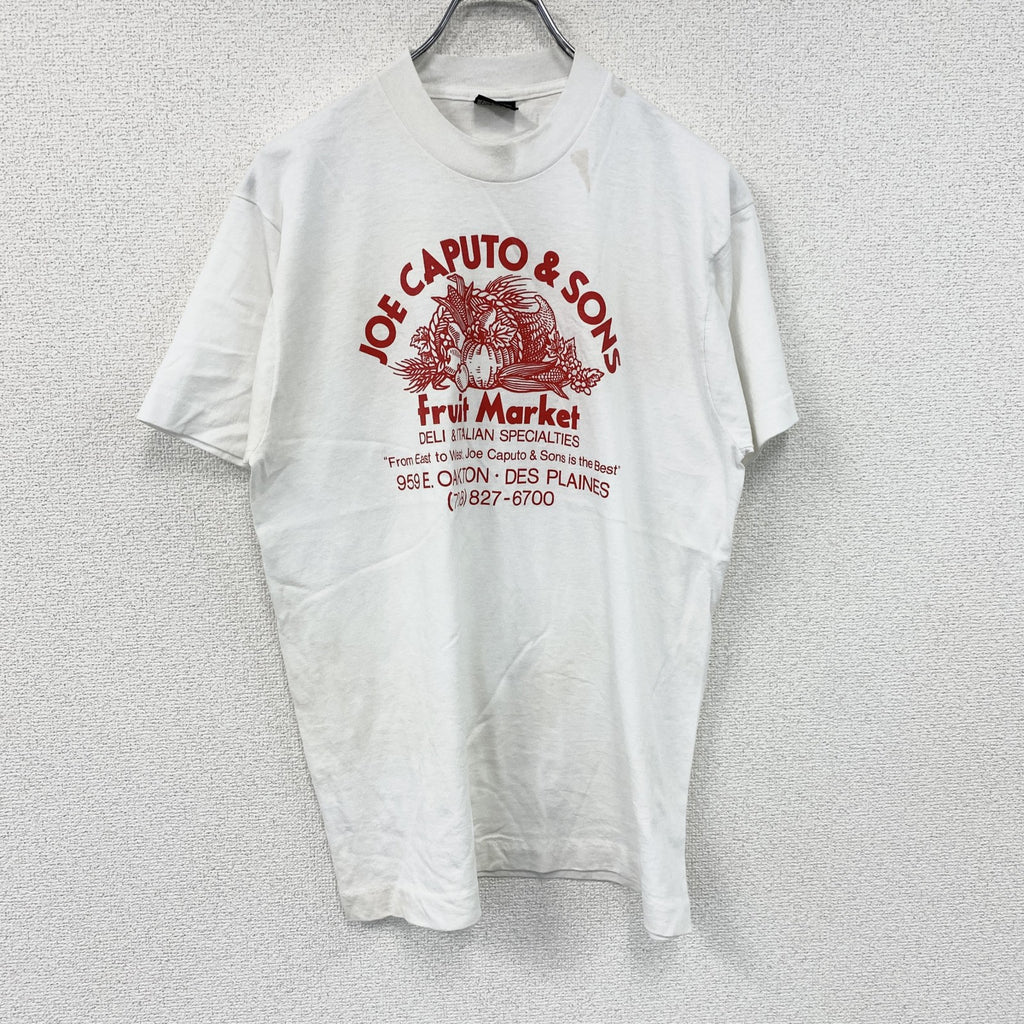 SCREEN STARS　スクリーンスターズ　半袖プリントTシャツ　シングルステッチ　白　ホワイト　Lサイズ　古着