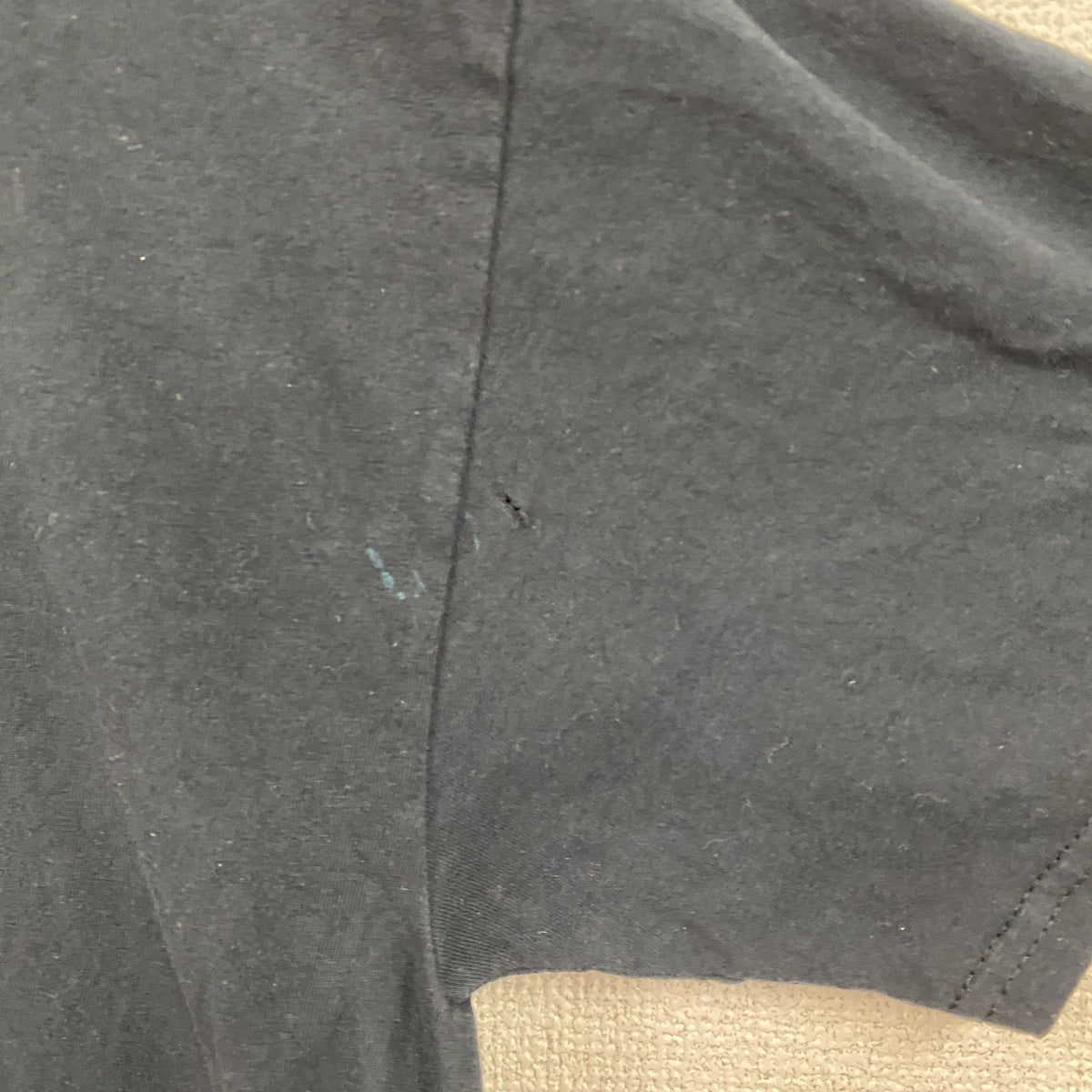古着 used　FRUIT OF THE LOOM　フルーツオブザルーム　半袖プリントTシャツ　企業Ｔ　黑　ブラック　Lサイズ カットソー メンズ コットン 古着