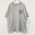 Hanes　ヘインズ　半袖プリントTシャツ　ワンポイント　灰色　グレー　2XLサイズ　古着