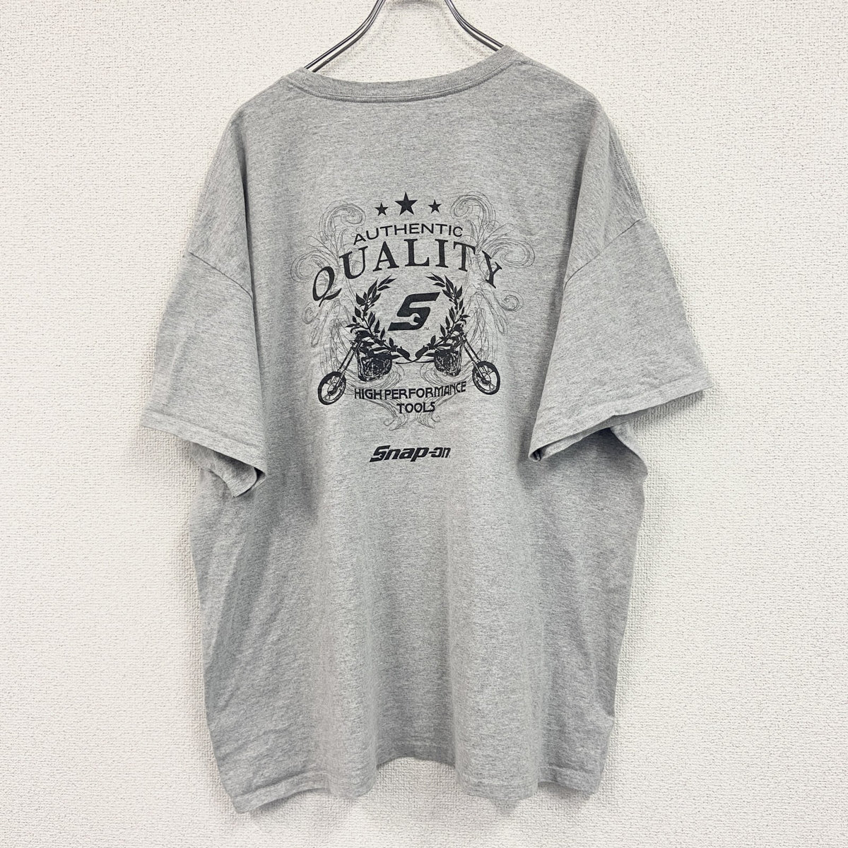 Hanes　ヘインズ　半袖プリントTシャツ　ワンポイント　灰色　グレー　2XLサイズ　古着