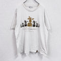 Disney　ディズニー　Mickey Mouse　ミッキーマウス　半袖Tシャツ　白　ホワイト　XLサイズ　　古着