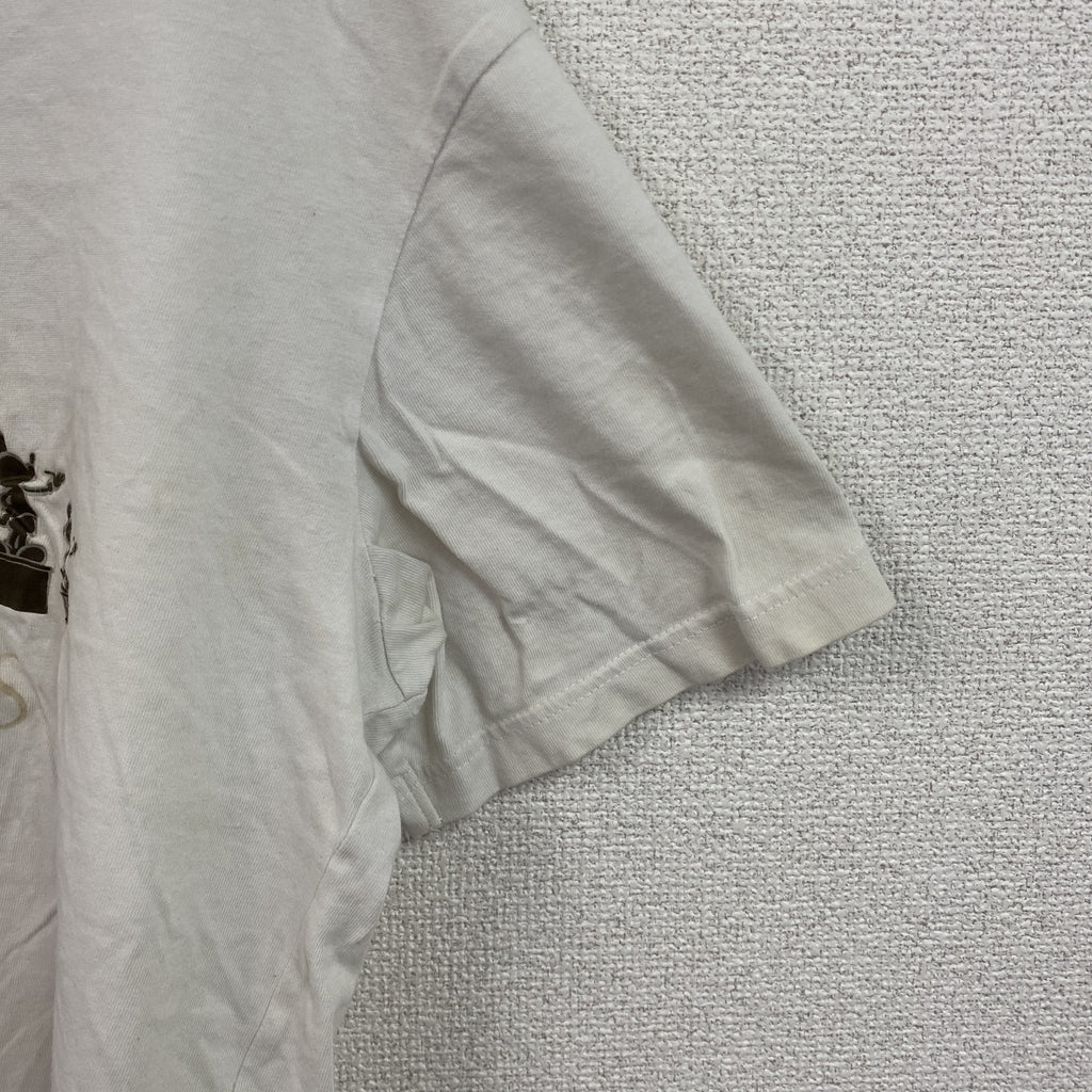 Disney　ディズニー　Mickey Mouse　ミッキーマウス　半袖Tシャツ　白　ホワイト　XLサイズ　　古着