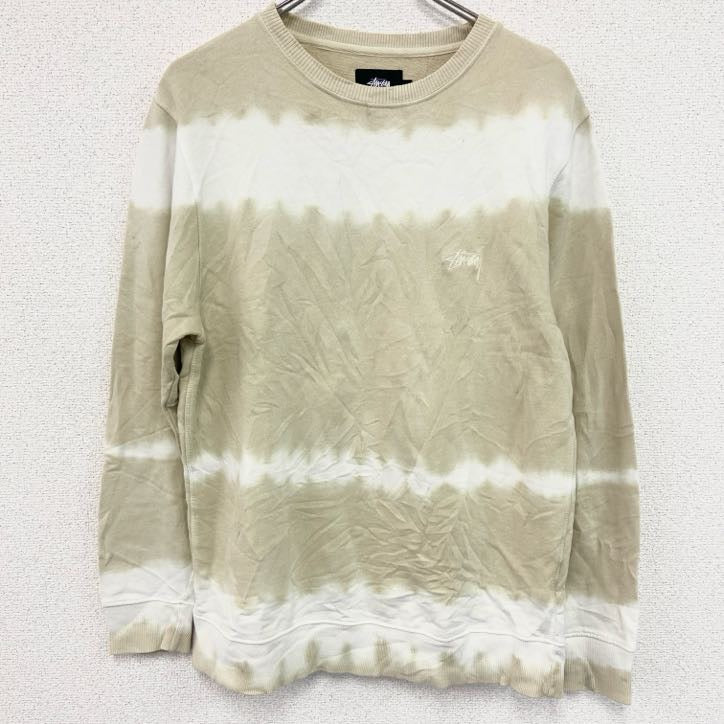 Stussy　ステューシー　スウェット/トレーナー　タイダイ　白　ホワイト　ベージュ　Sサイズ　古着