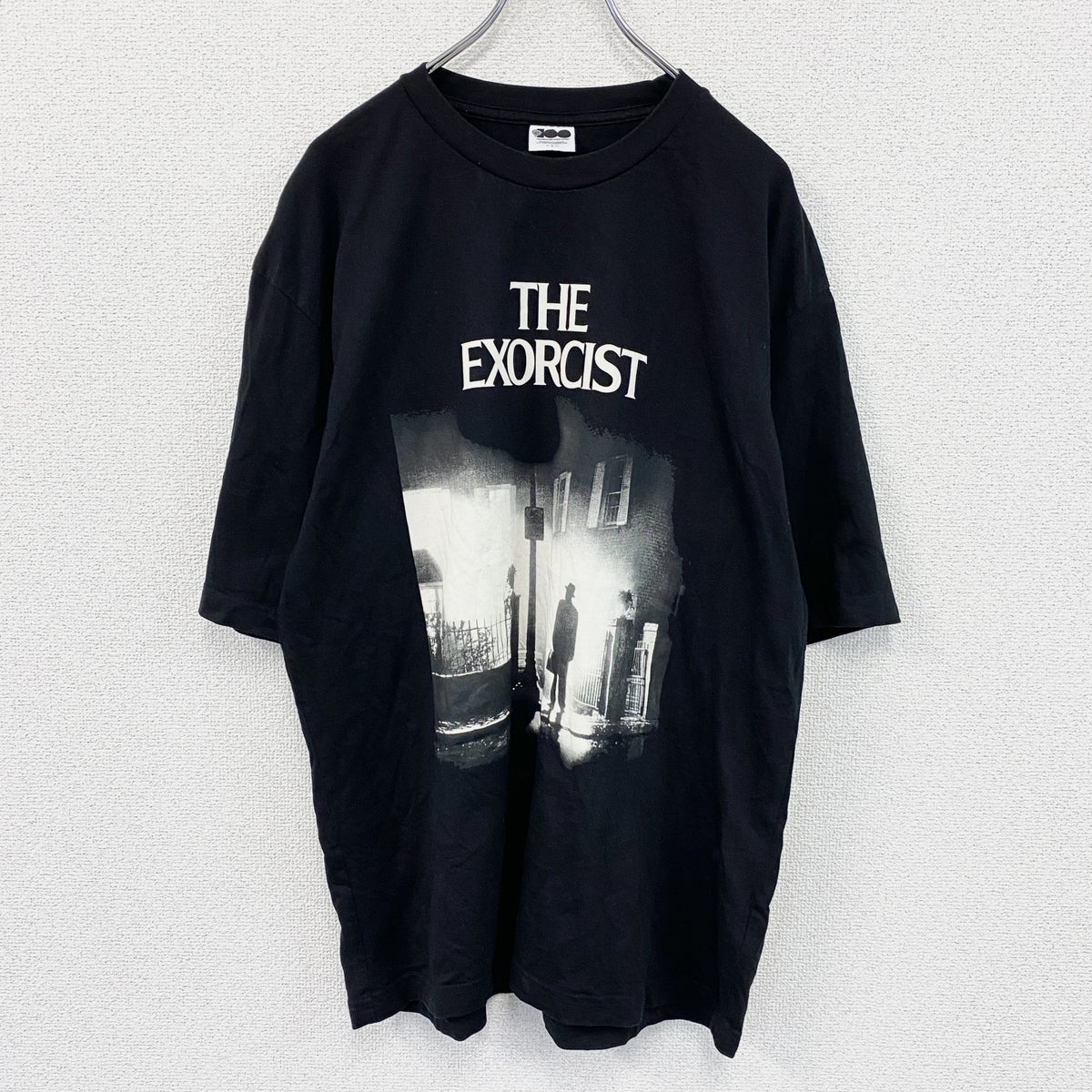 GU　ジーユー　ワーナーブラザーズ　THE EXORCIST　エクソシスト　半袖プリントホラーTシャツ　黒　ブラック　Lサイズ　古着