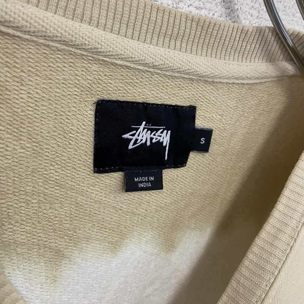 Stussy　ステューシー　スウェット/トレーナー　タイダイ　白　ホワイト　ベージュ　Sサイズ　古着