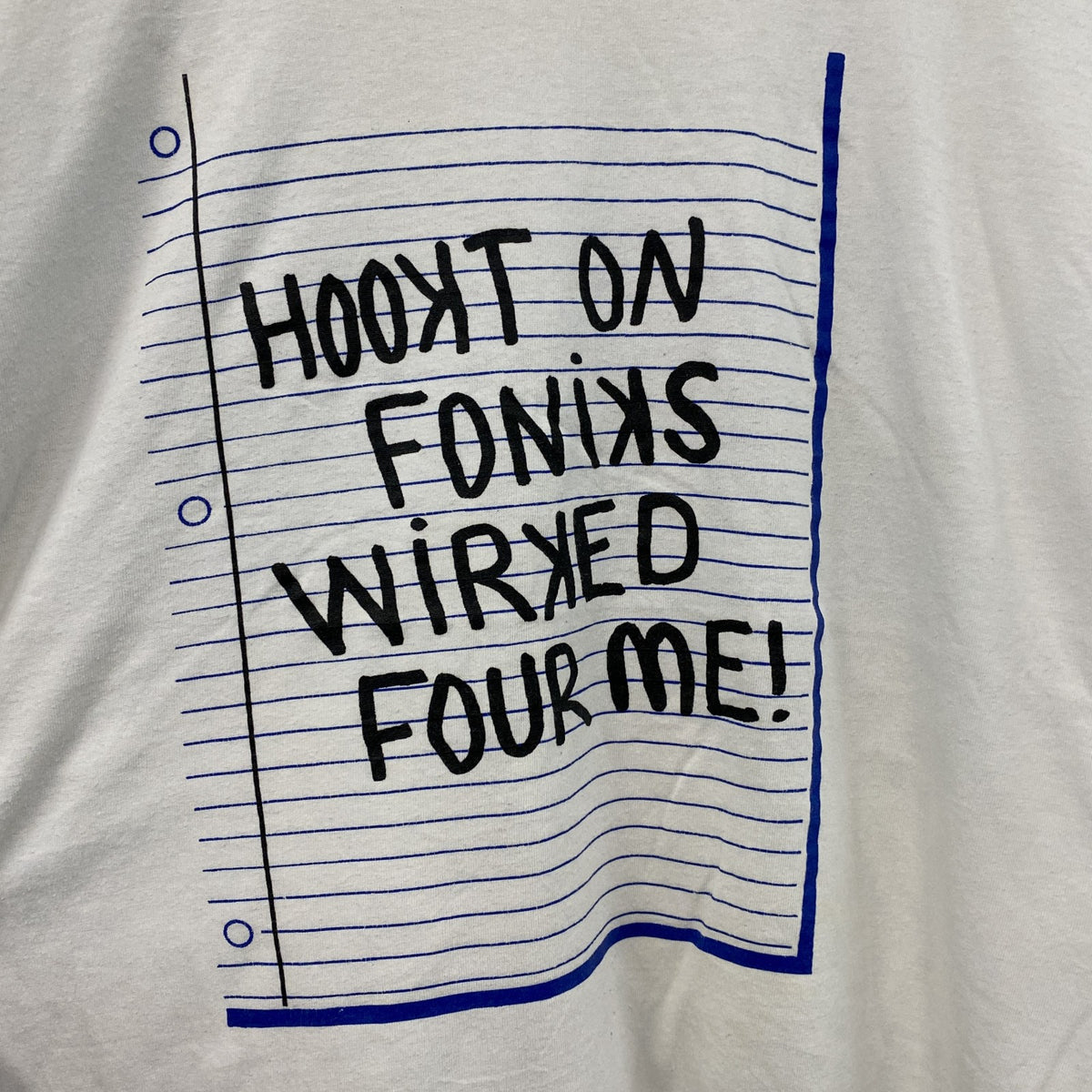 長袖Tシャツ/ロンT　白　ホワイト　XLサイズ カットソー メンズ コットン 古着